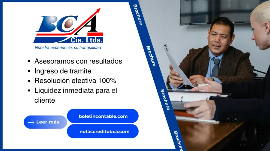 BCA Boletín Contable Administrativo Notas Crédito SRI