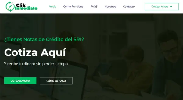 Negocia tus Notas de Crédito Desmaterializadas en Clik Inmediato