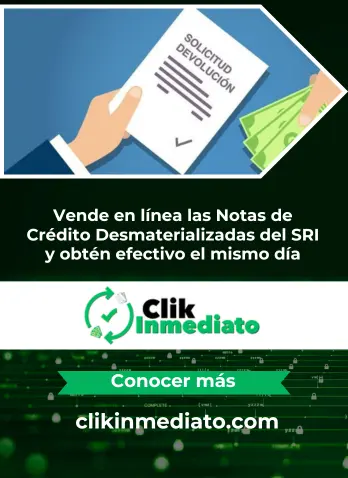 Negocia tus Notas de Cr&eacute;dito del SRI