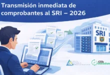 Transmisión inmediata de comprobantes al SRI 2026