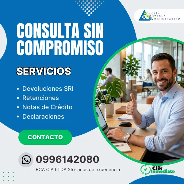 Devoluciones SRI, Retenciones, Notas de Crédito, Declaraciones