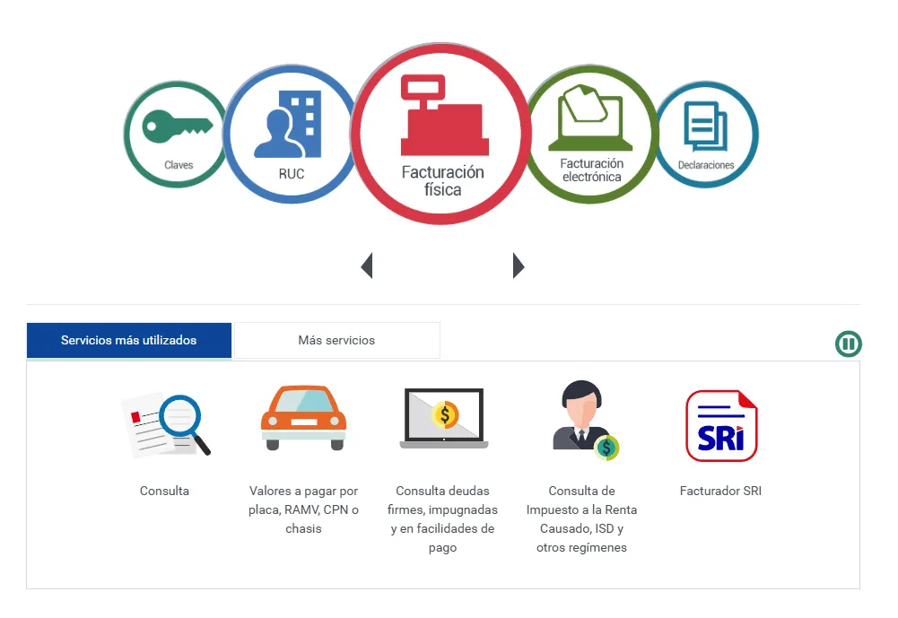 Portal SRI Declaración y pago IVA un solo paso