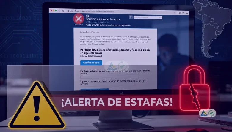 Alerta de estafas utilizando el nombre del SRI