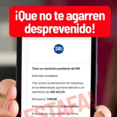 Correos de estafadores a nombre del SRI