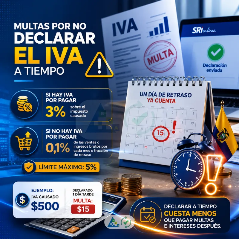 Multas por no declarar el IVA a tiempo