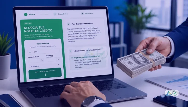 Cómo cobrar una nota de crédito desmaterializada del SRI